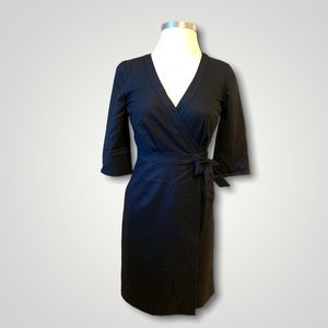 J. Crew Wrap Dress - Black
